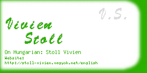 vivien stoll business card